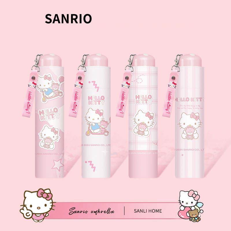 Travel Accessories For 4 Year Old - Hello Kitty Sanrio Licensed Foldable Umbrella