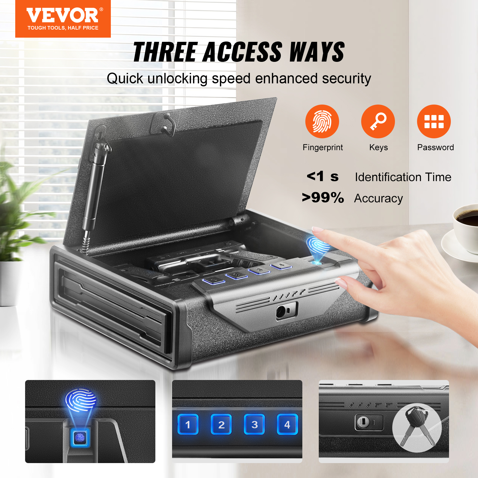 VEVOR Gun Safe Q235 Steel Pist - Travel Access 评论和价格