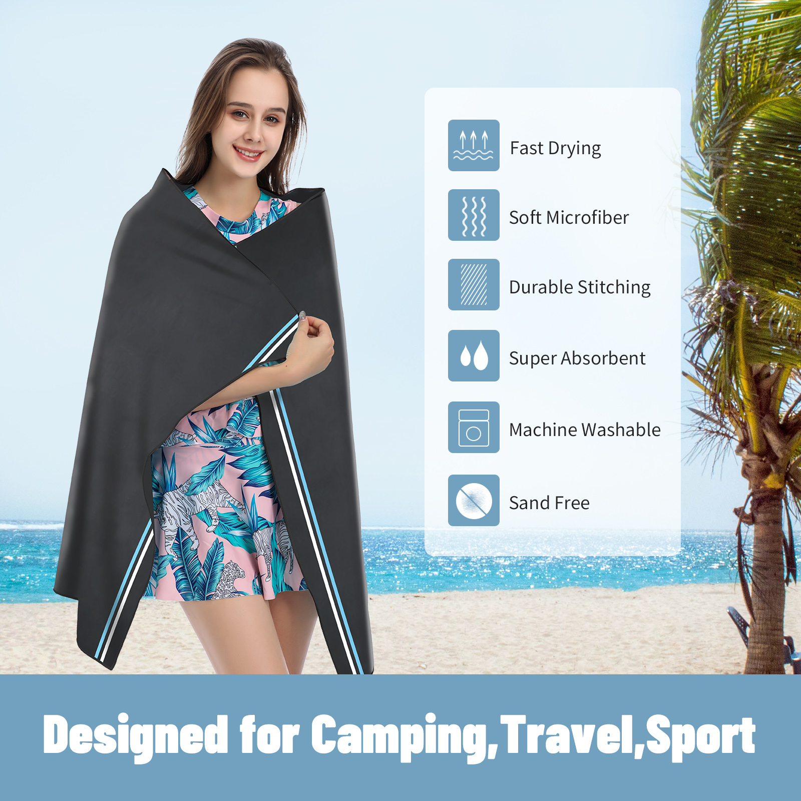 AQUA Microfiber Quick Dry and  - Travel Towel Quick Dry 评论和价格