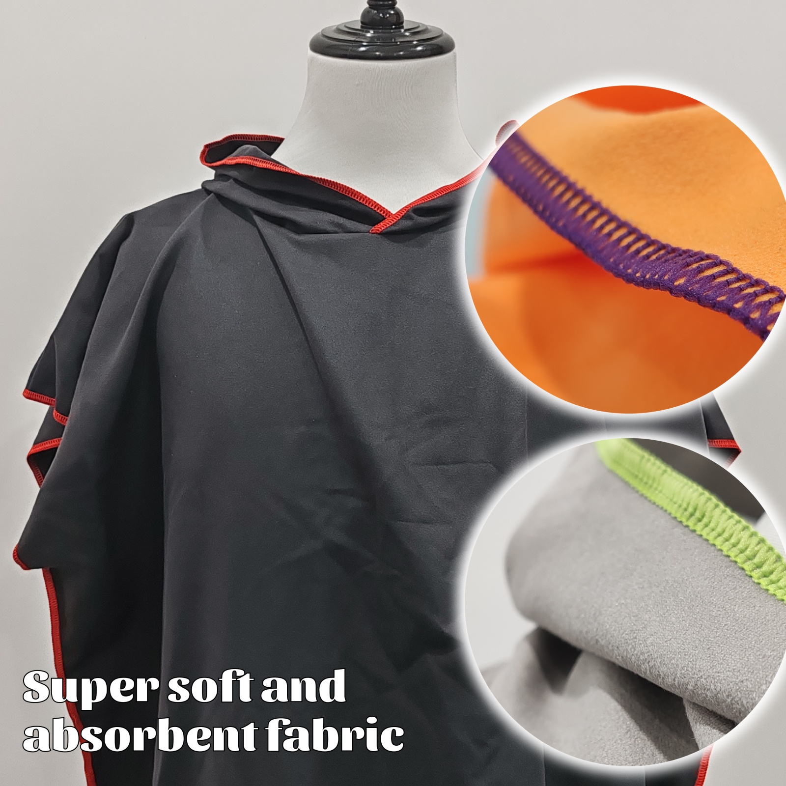 Quick Dry Poncho 80x100cm in B - Travel Towel Quick Dry 评论和价格