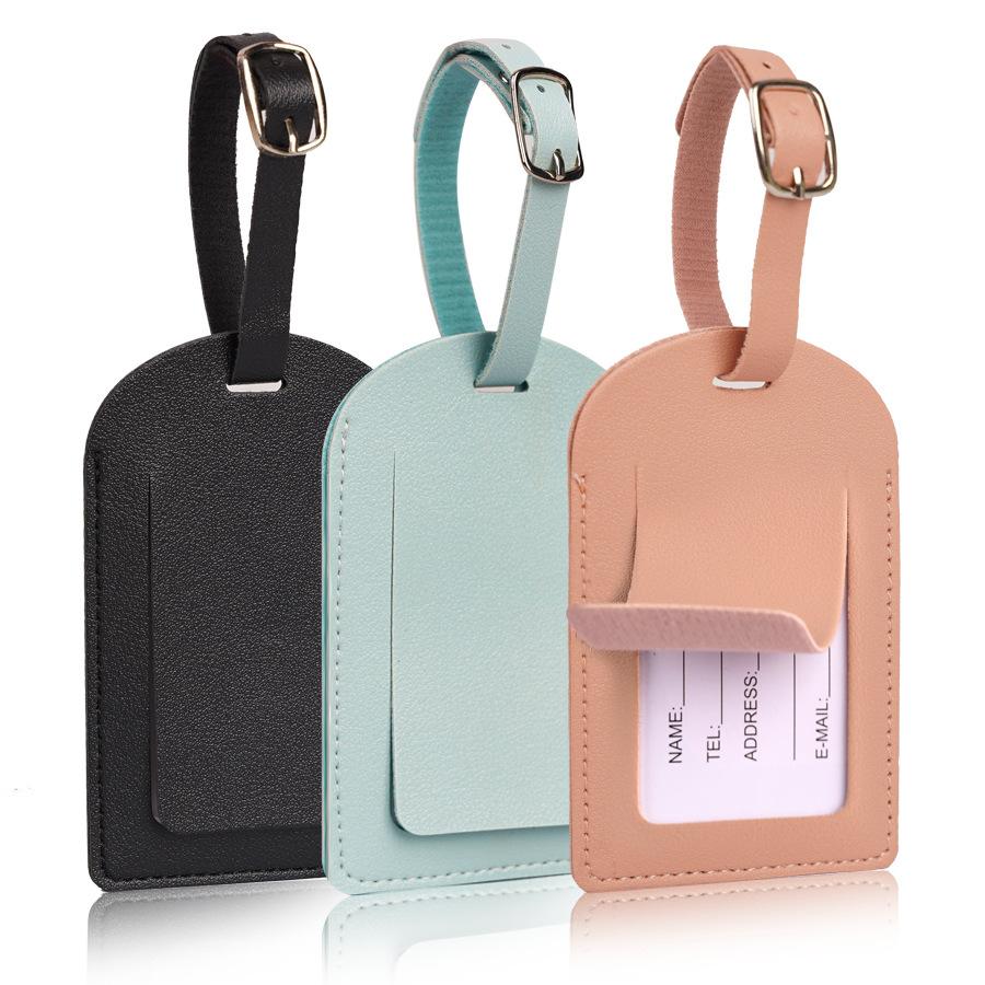 Women Men Luggage Tags PU Leat - Travel Access 评论和价格