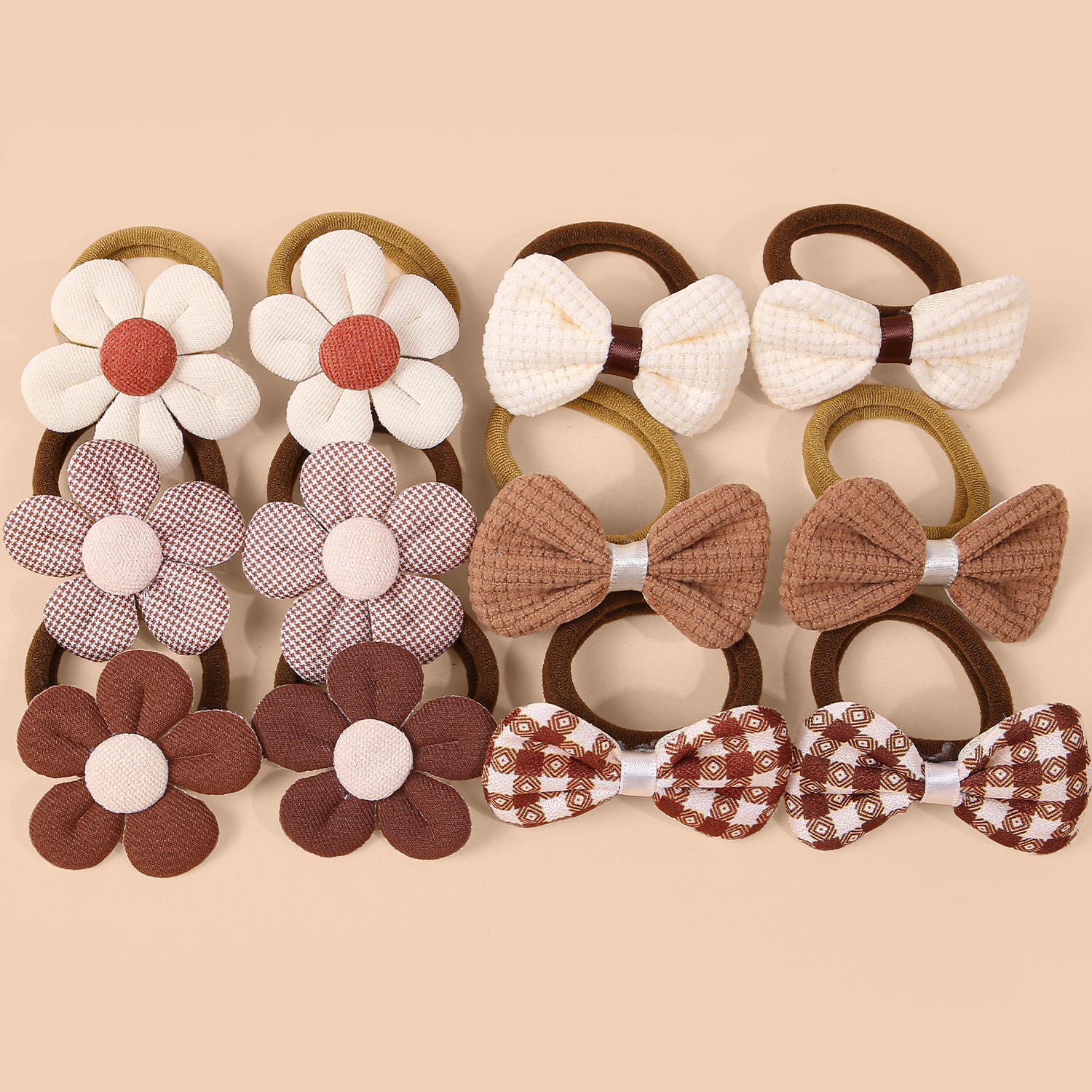6/12pcs Sunflower Hair Ties Ki - Travel Accessories For 4 Year Old 评论和价格