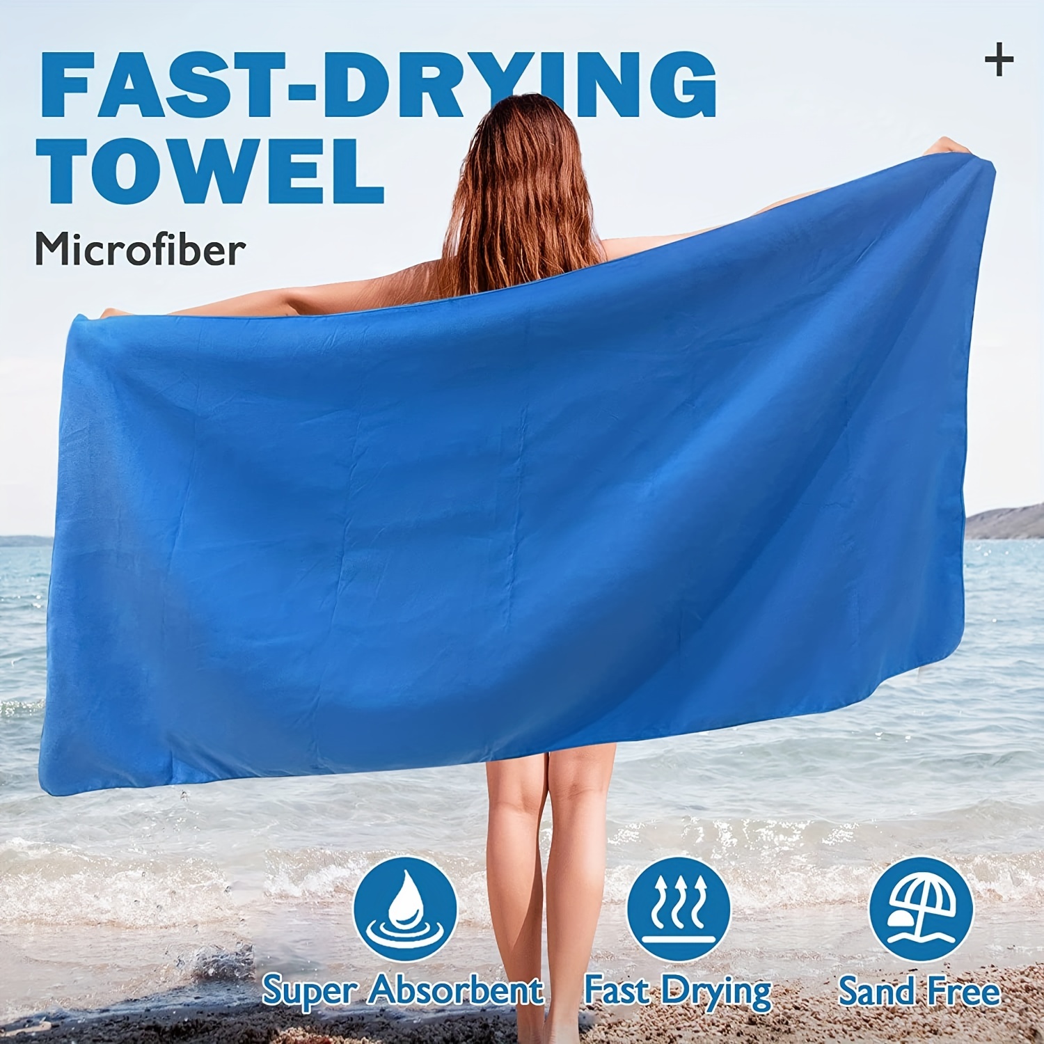 2Pcs Beach Towels Microfiber S - Travel Towel Quick Dry 评论和价格