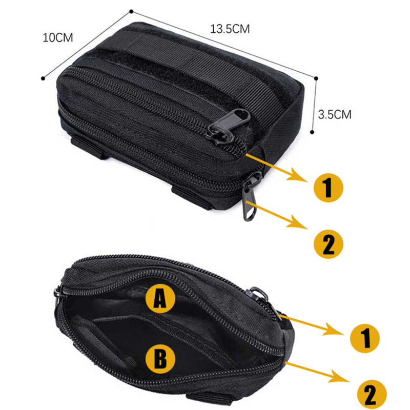 Double Layer EDC Tactical Moll - Travel Accessories Hip Belt 评论和价格