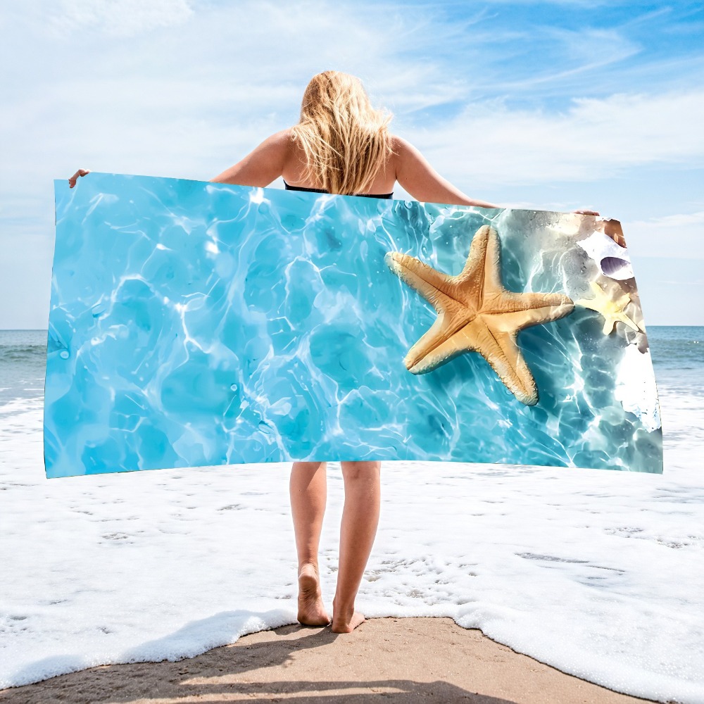 27.5x55inch Blue Ocean Jellyfi - Travel Towel Quick Dry 评论和价格