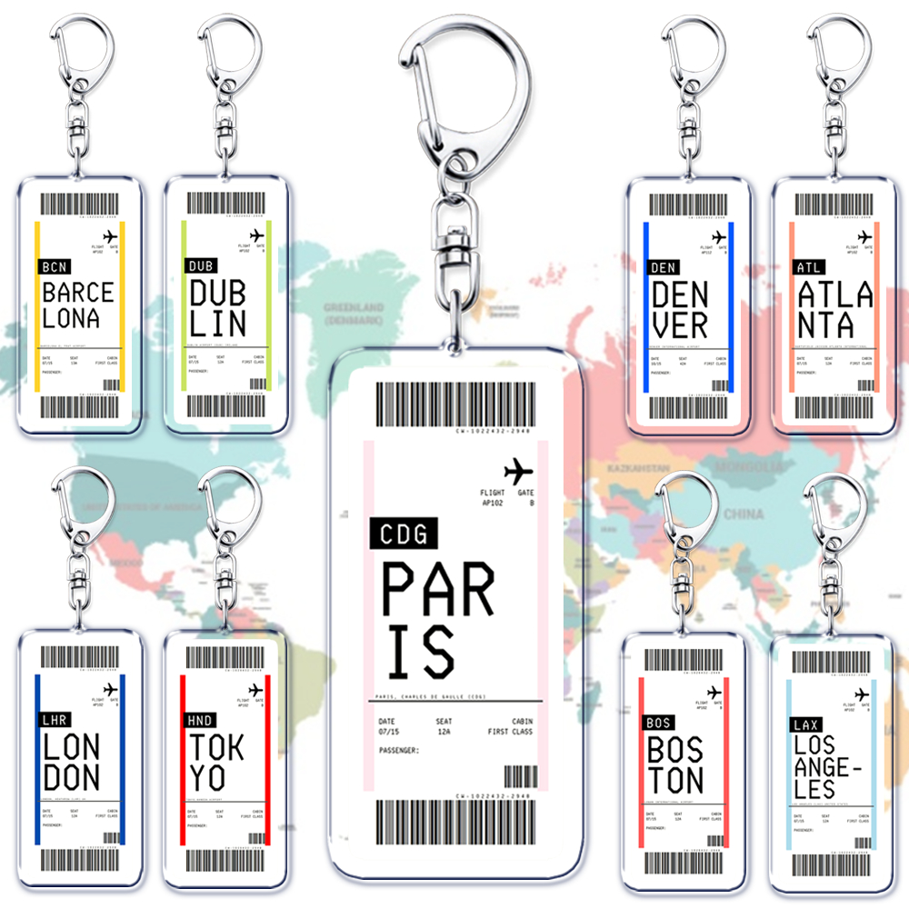 Plane Ticket Boarding Pass Key - Travel Accessories New York 评论和价格