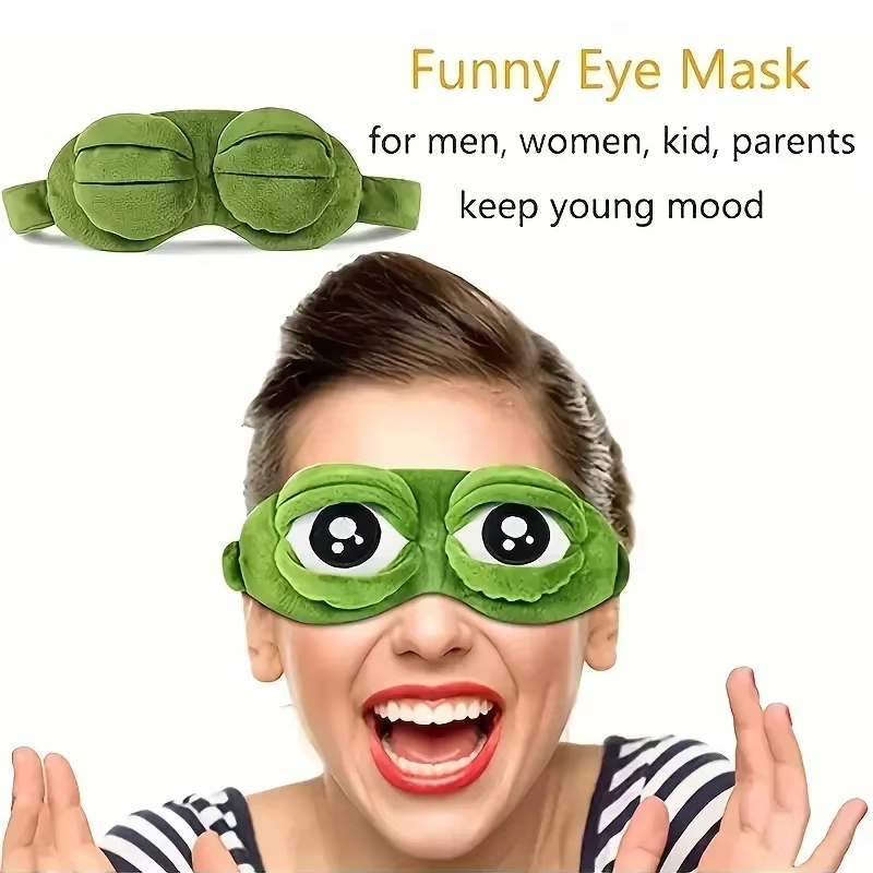 Frog shaped eye mask Party gam - Travel Accessories Store 评论和价格
