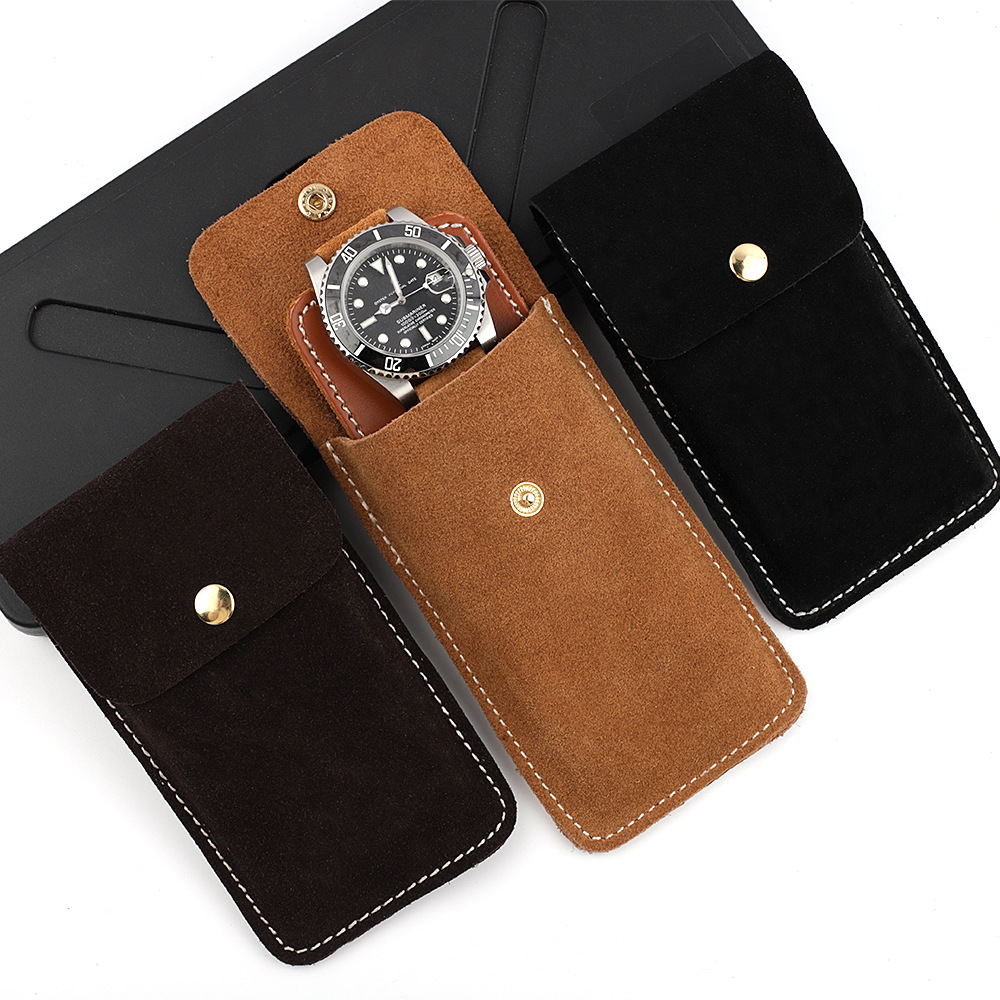 Suede Leather Watch Storage Ba - Travel.Accessories News 评论和价格