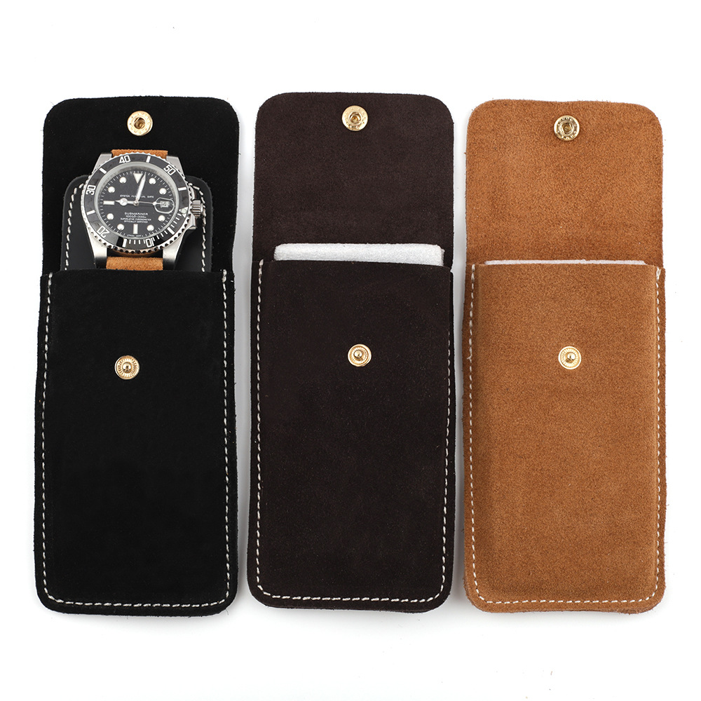 Suede Leather Watch Storage Ba - Travel.Accessories News 评论和价格
