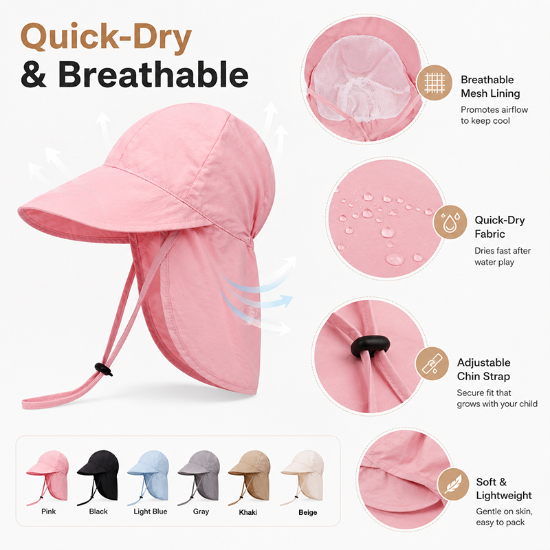 Quick Dry Baby Hats Summer Thi - Travel Accessories Store 评论和价格