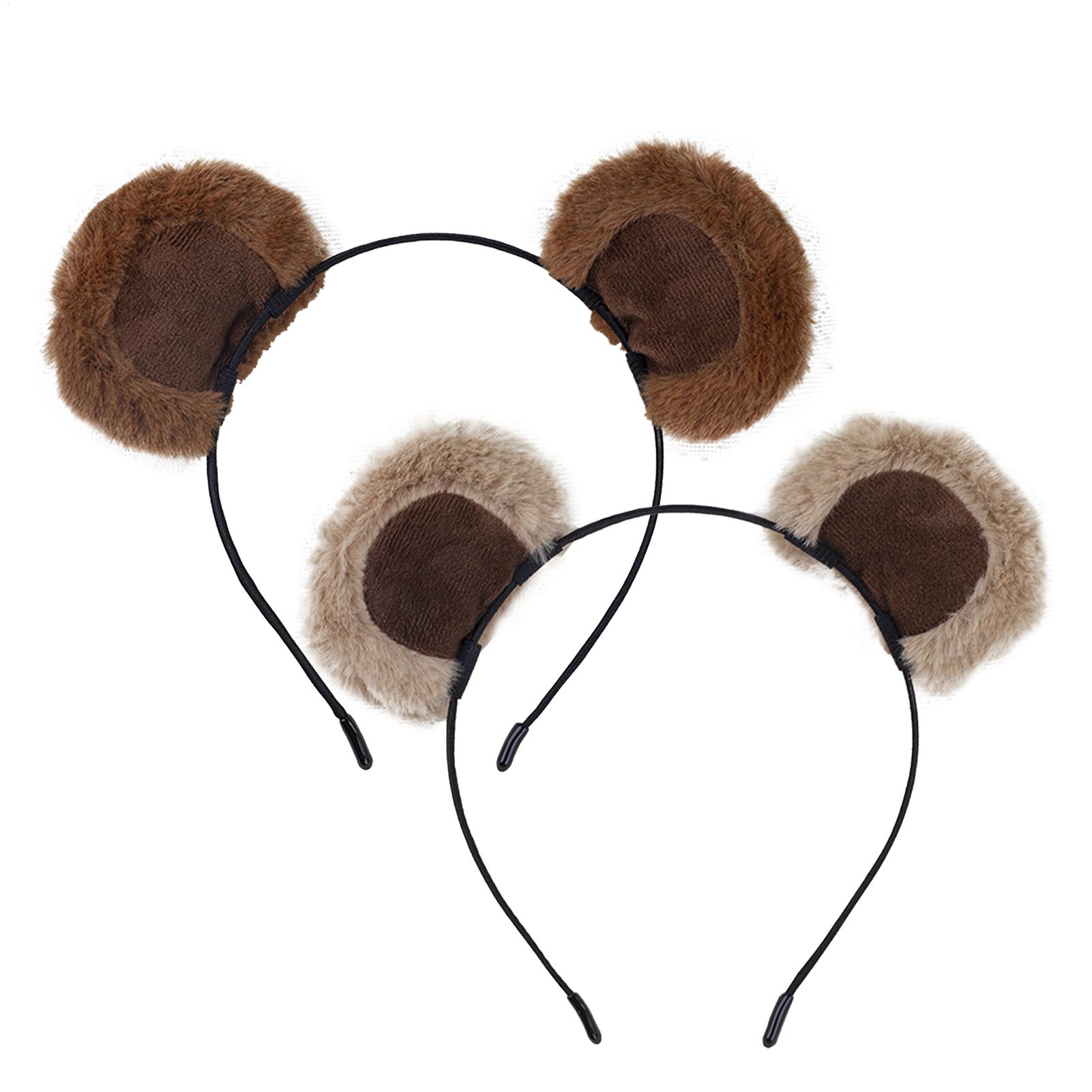 Plush Bear Ear Headbands Soft  - Travel Accessories For 4 Year Old 评论和价格