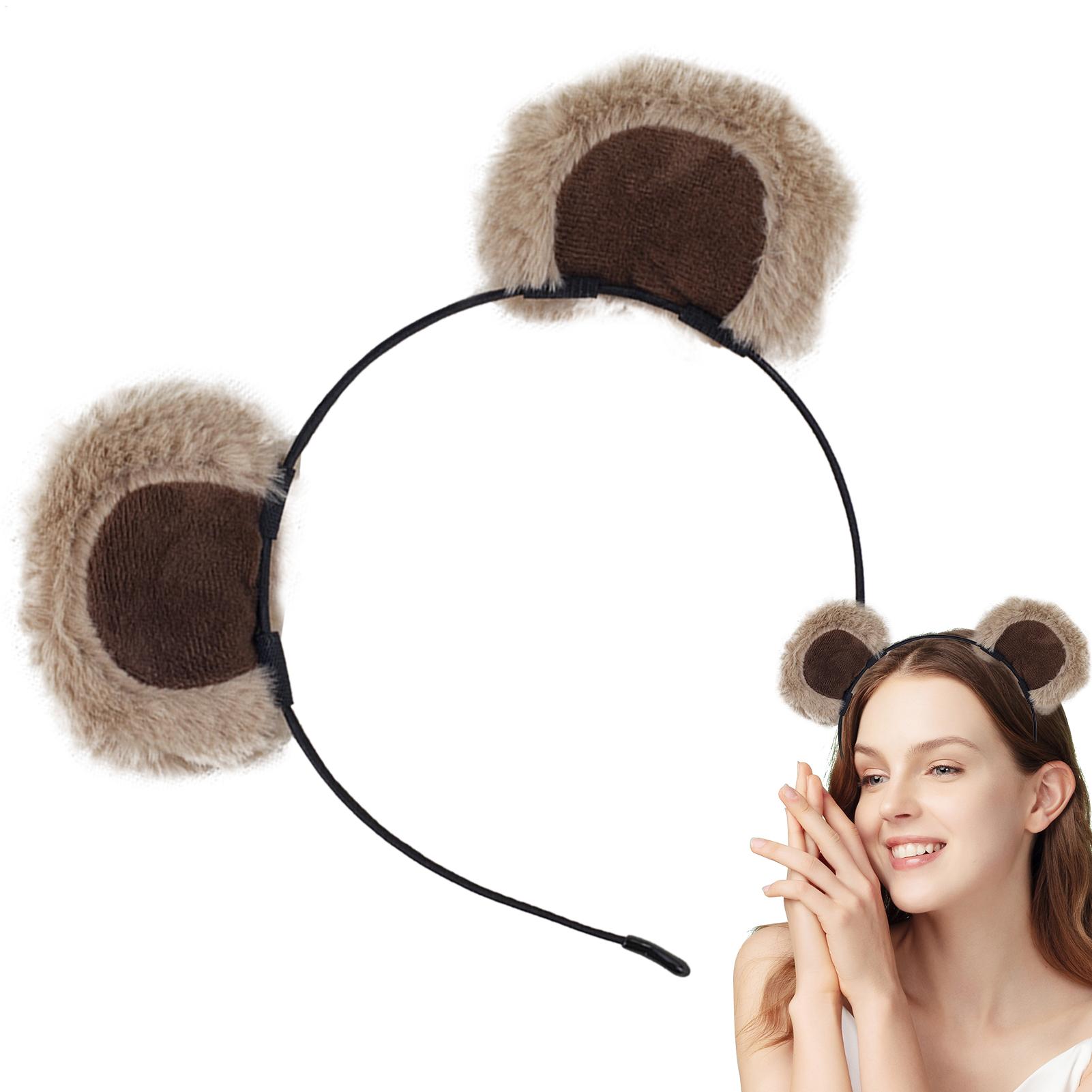 Plush Bear Ear Headbands Soft  - Travel Accessories For 4 Year Old 评论和价格