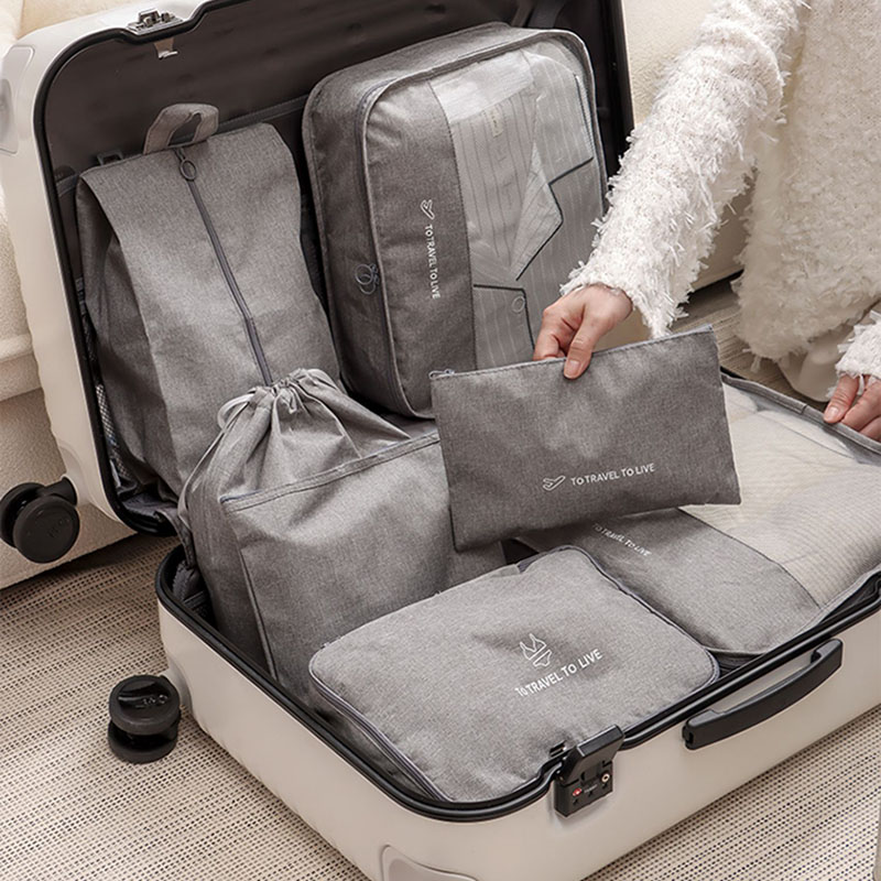 7 Piece Travel Packing Cubes S - Travel Accessories Kit For Men 评论和价格