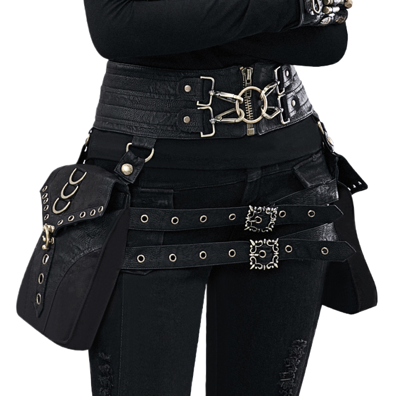 Steampunk Handmade Utility Hip - Travel Accessories Hip Belt 评论和价格