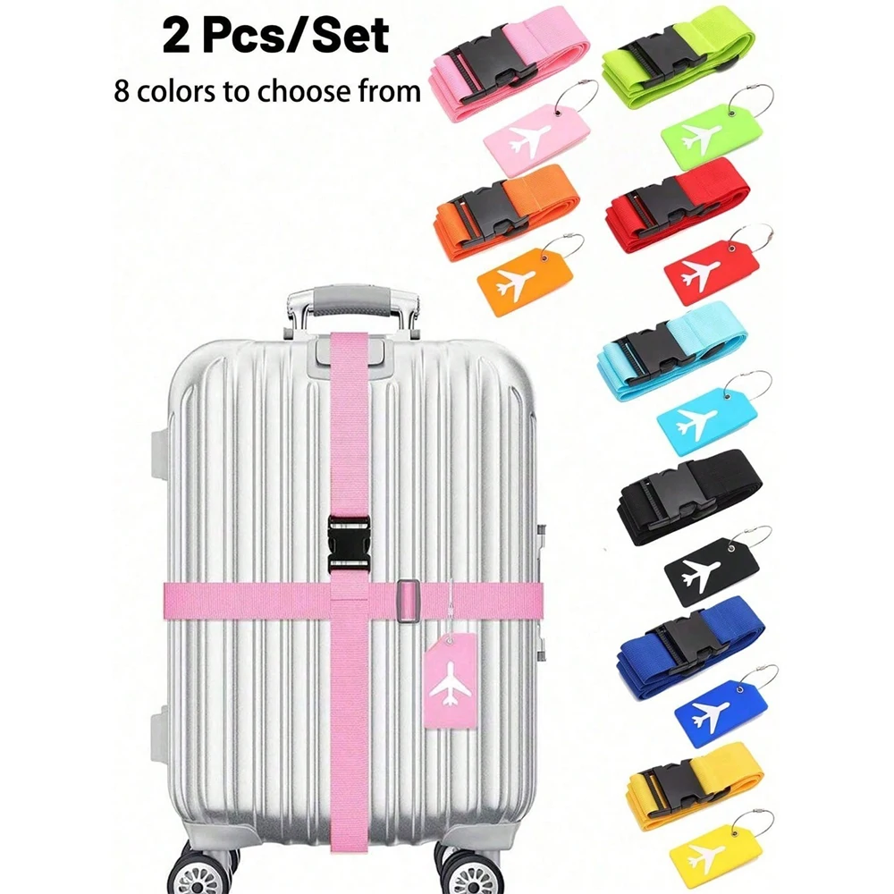 Luggage Strap Set with Luggage - Travel Accessories Luggage Straps 评论和价格