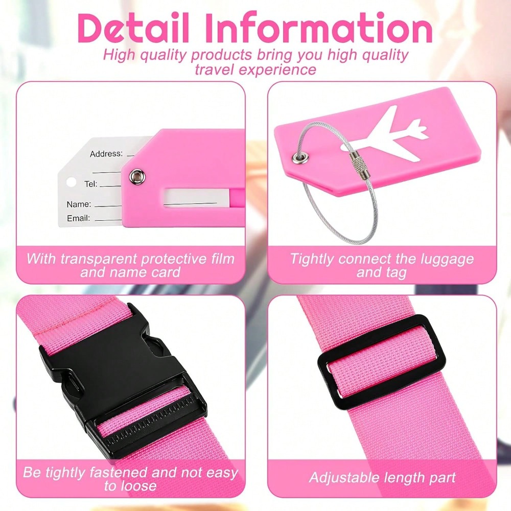 Luggage Strap Set with Luggage - Travel Accessories Luggage Straps 评论和价格