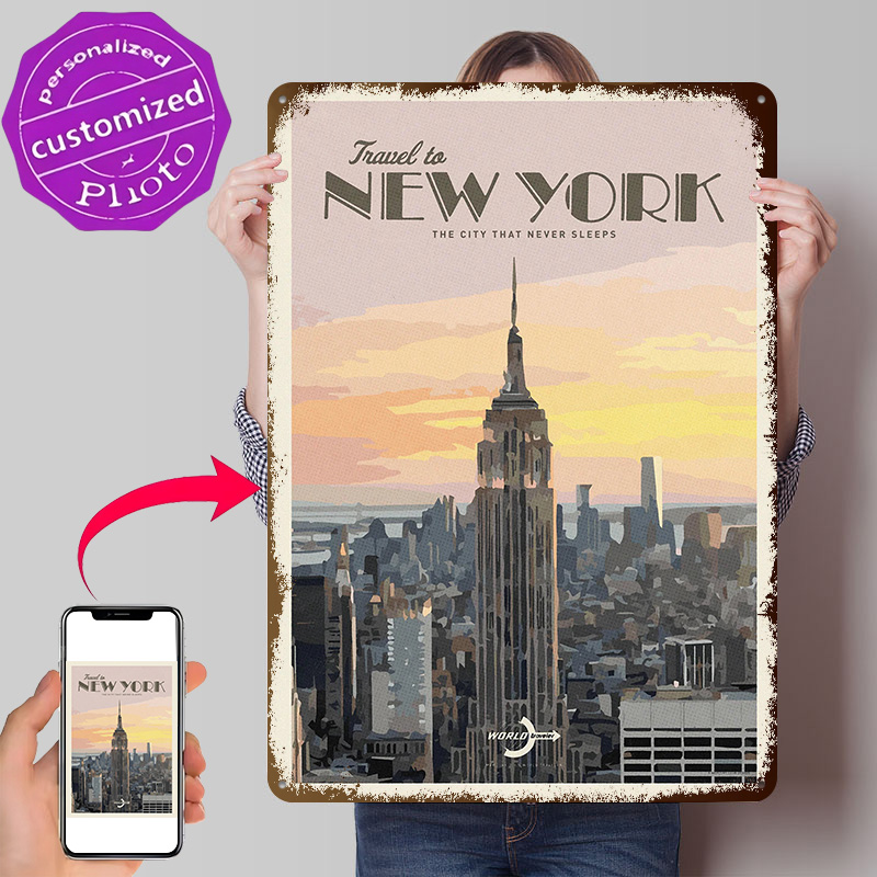 Travel to New York Poster Retr - Travel Accessories New York 评论和价格