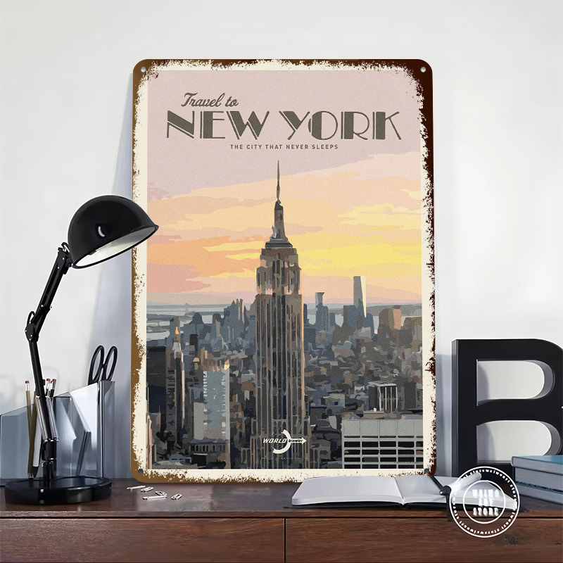 Travel to New York Poster Retr - Travel Accessories New York 评论和价格