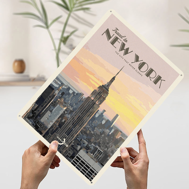 Travel to New York Poster Retr - Travel Accessories New York 评论和价格
