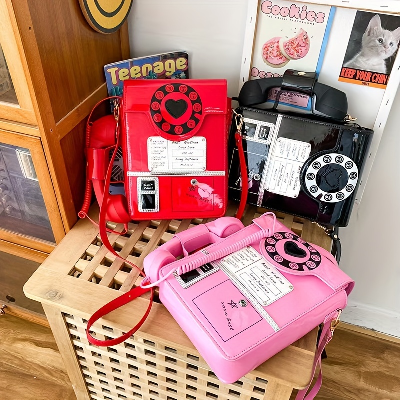 Vintage Telephone Comb Crossbo - Travel Accessories Shops 评论和价格
