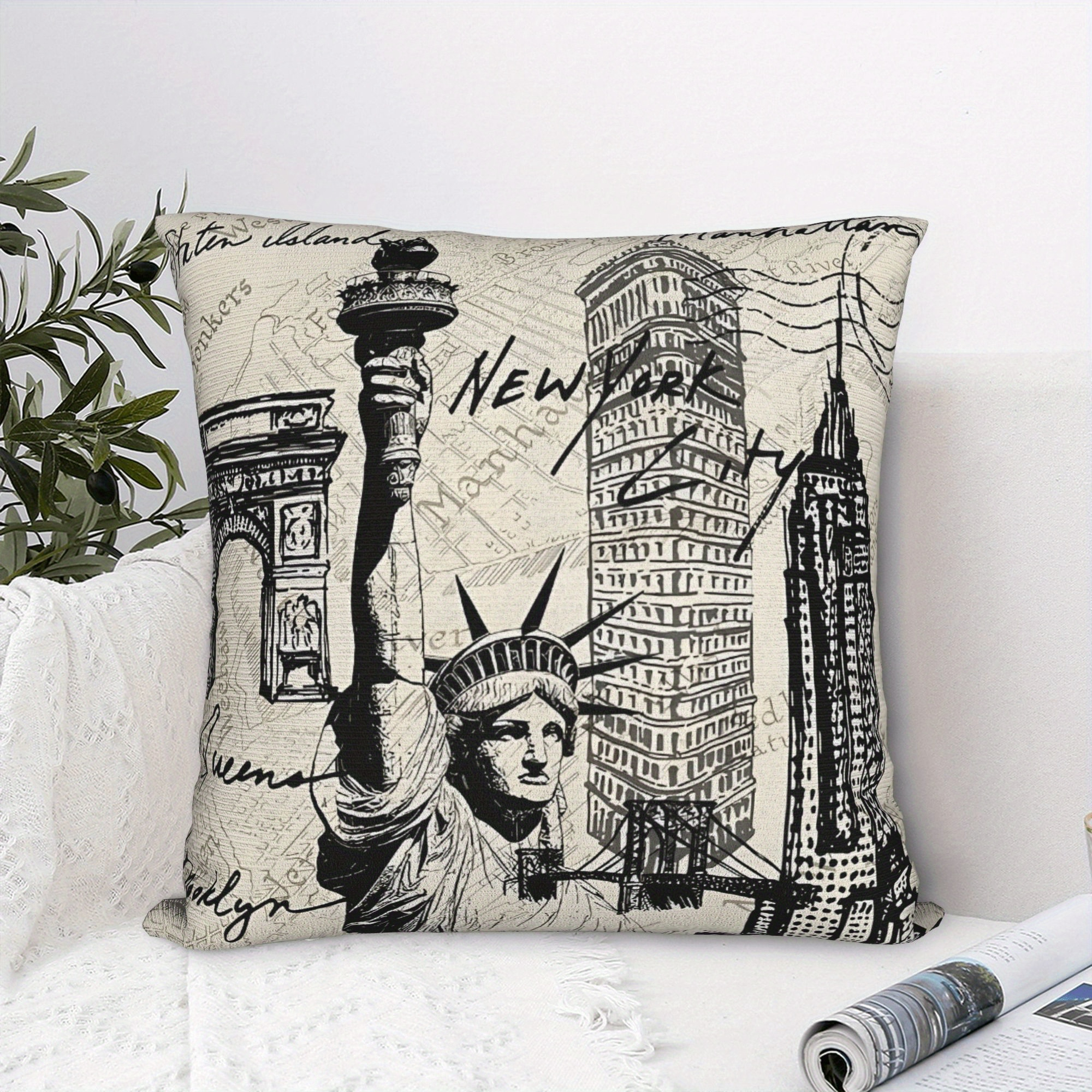 Retro 1980s New York Printed D - Travel Accessories New York 评论和价格