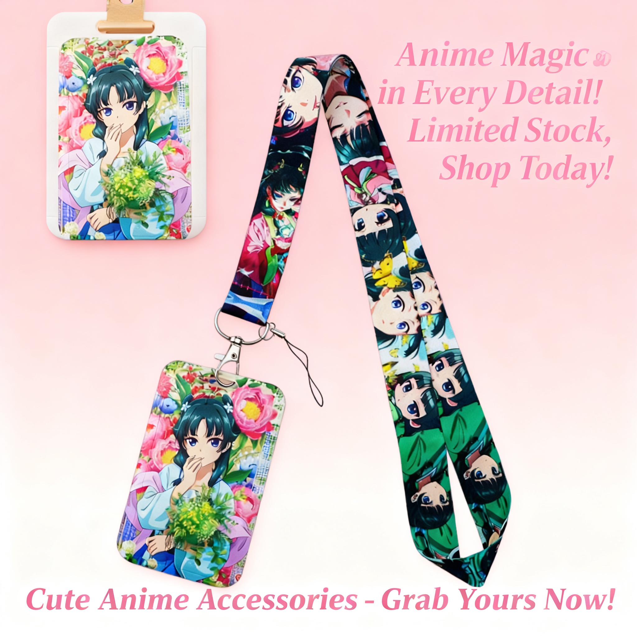 Cute Anime Girl Lanyard Neck S - Travel Accessories To Gift 评论和价格