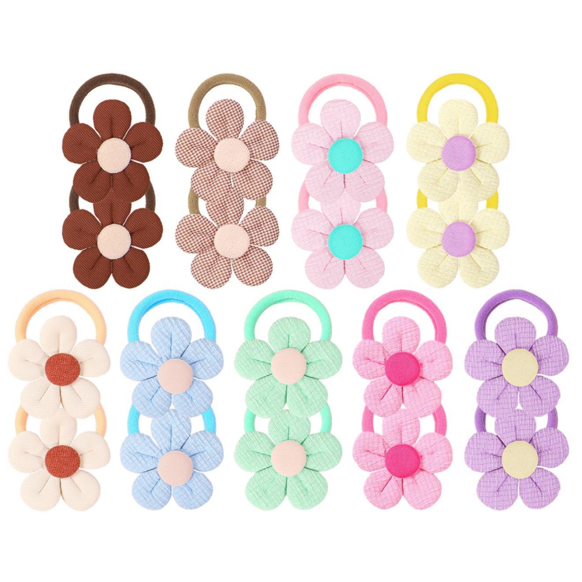 18pcs Sunflower Hair Ties Kids - Travel Accessories For 4 Year Old 评论和价格