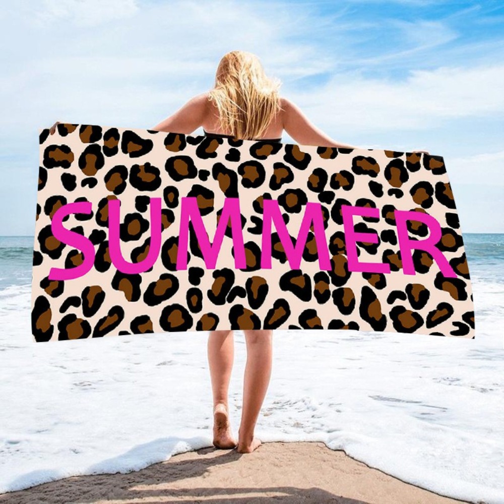 Leopard Print Bath Towel 70x14 - Travel Towel Quick Dry 评论和价格