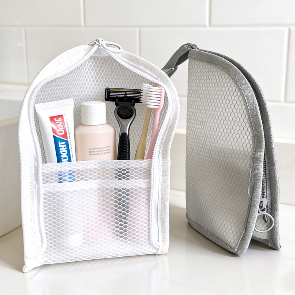 Mesh Toiletry Bag Breathable Q - Travel Accessories 评论和价格