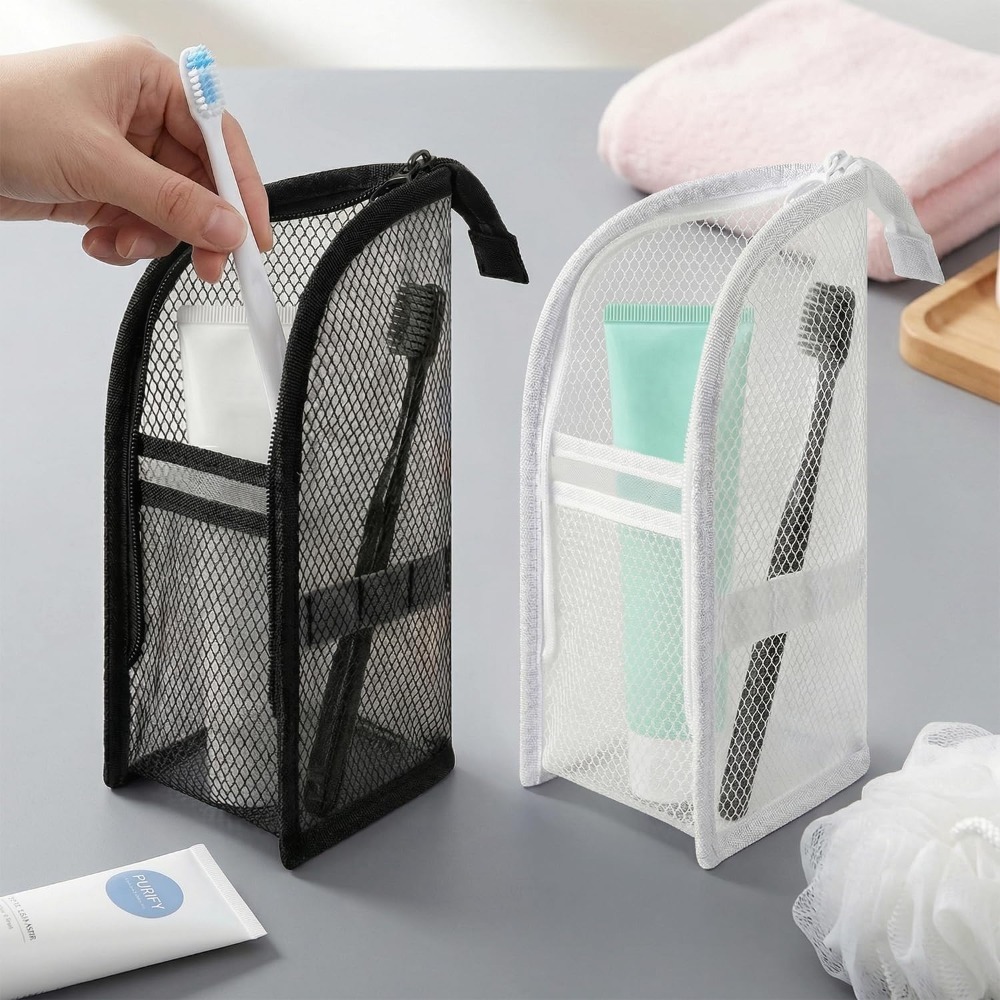 Mesh Toiletry Bag Breathable Q - Travel Accessories 评论和价格