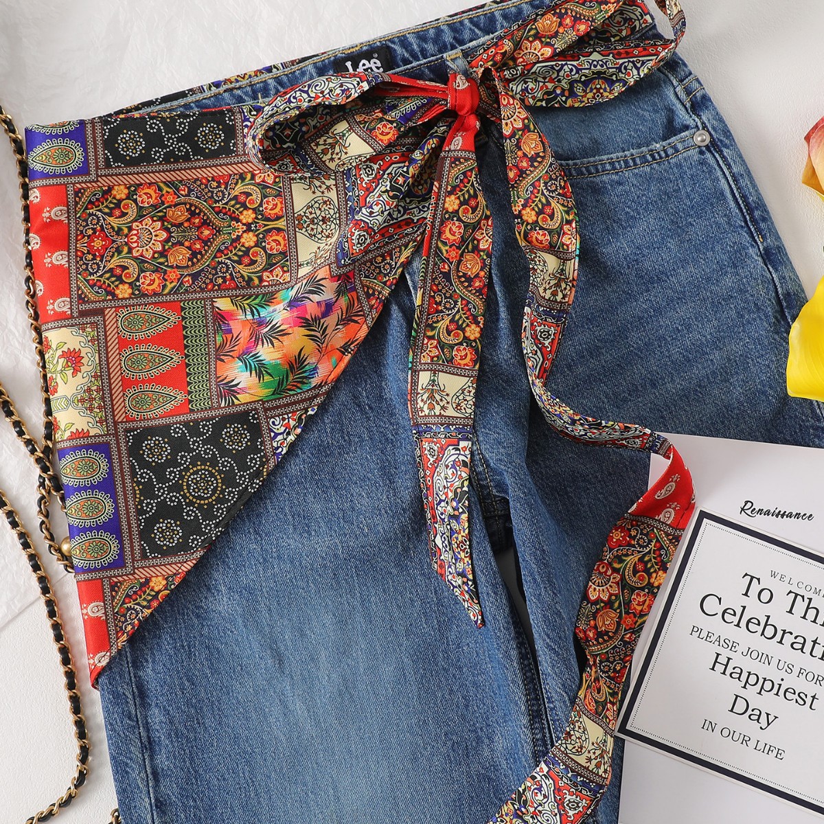 Women Vintage Paisley Print Wa - Travel Accessories Hip Belt 评论和价格