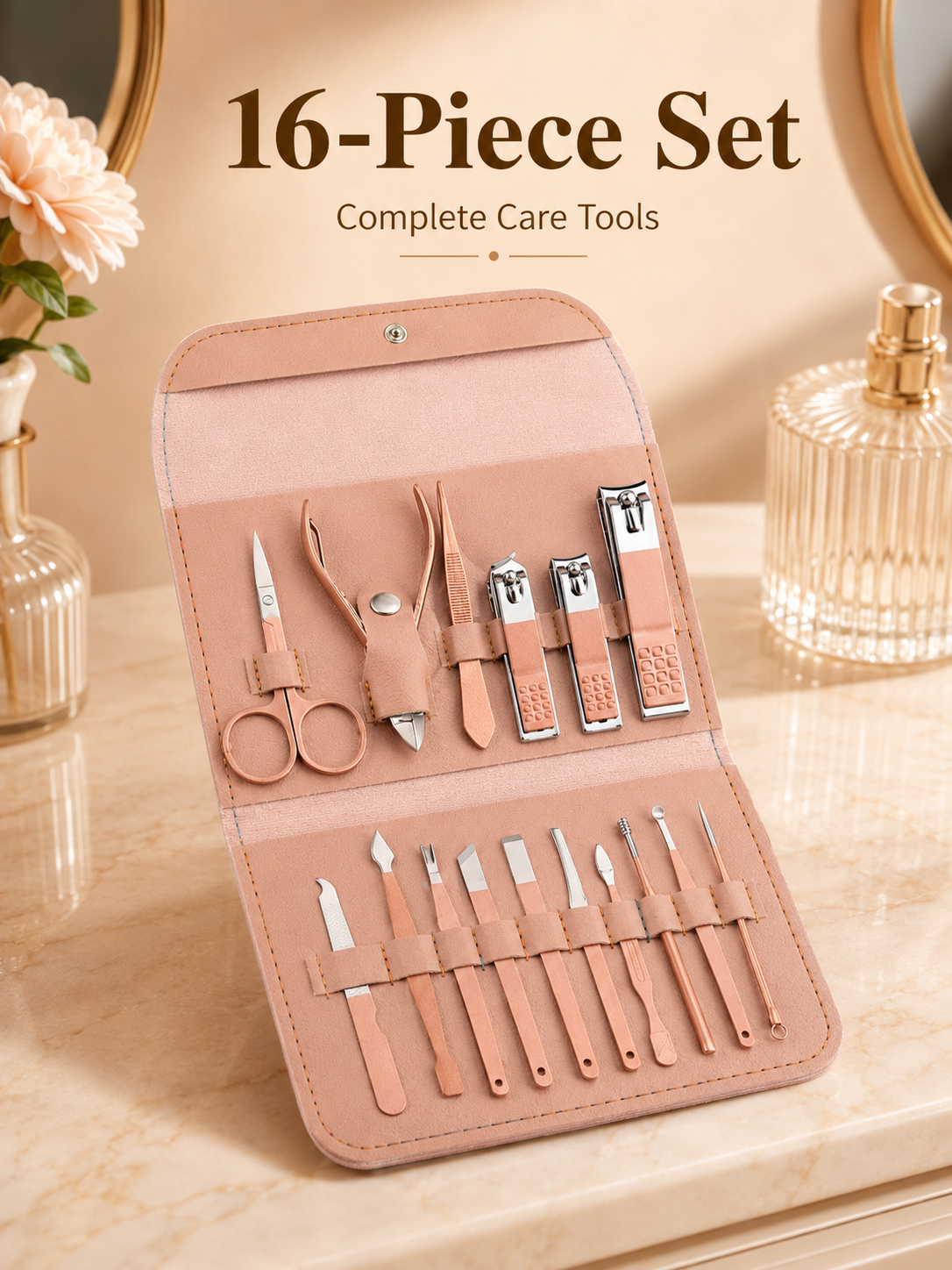 8/16-Piece Manicure Pedicure G - Travel Accessories Kit For Men 评论和价格