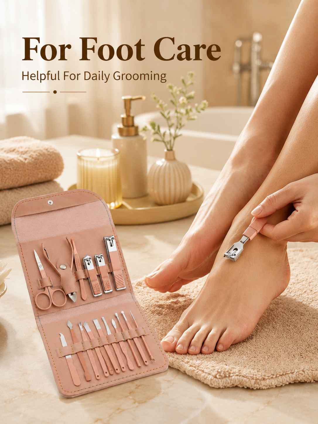 8/16-Piece Manicure Pedicure G - Travel Accessories Kit For Men 评论和价格