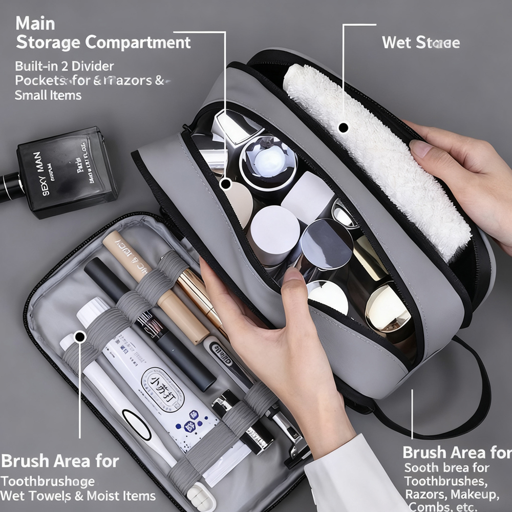 1PCS Toiletry Bag for Men, Tra - Travel Accessories Kit For Men 评论和价格